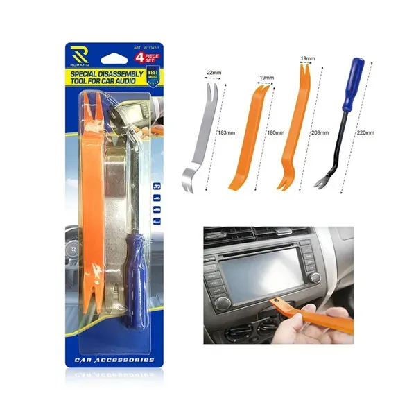 Set za Demontaza na Avto Plastiki – 4 delen