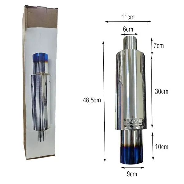 Univerzalen Auspuh Mufler 48,5cm x 11cm