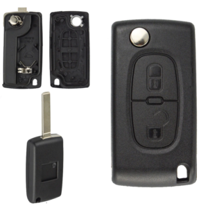 2 Buttons Remote Flip Key Folding Car Key For Peugeot