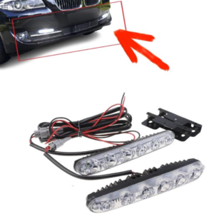 2 Pcs 8 LED Daytime Running Light DRL Daylight Fog Lamp Day Lights Universal